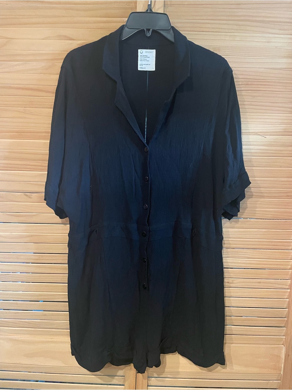 For Days Black Lightweight romper